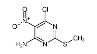6-chloro-2-methylsulfanyl-5-nitropyrimidin-4-amine 38136-96-8