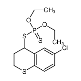 (6-氯硫代3,4二氢苯并吡喃-4-基)巯基-二乙氧基-巯基-膦烷