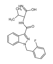 N-[(2S)-1-Amino-3-methyl-1-oxo-2-butanyl]-1-(2-fluorobenzyl)-1H-i ndazole-3-carboxamide 1185282-16-9