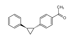 1-[4-[(1R,2R)-2-phenylcyclopropyl]phenyl]ethanone 14637-69-5