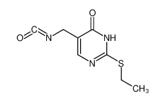 2-ethylmercapto-5-isocyanatomethyl-3H-pyrimidin-4-one 856152-76-6