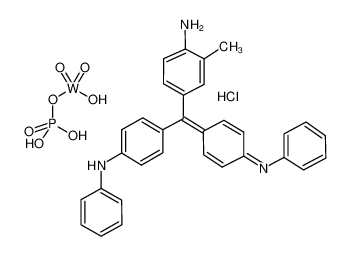 4-[(4-anilinophenyl)-(4-phenyliminocyclohexa-2,5-dien-1-ylidene)methyl]-2-methylaniline,hydrochloride 6287-15-6
