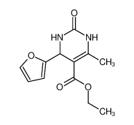 ethyl 6-methyl-4(fur-2-yl)-2-oxo-1,2,3,4-tetrahydropyrimidine-5-carboxylate 123629-40-3