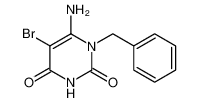 6-amino-1-benzyl-5-bromopyrimidine-2,4-dione 72816-87-6