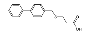 3-(([1,1'-biphenyl]-4-ylmethyl)thio)propanoic acid 23909-02-6
