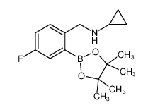 N-[[4-fluoro-2-(4,4,5,5-tetramethyl-1,3,2-dioxaborolan-2-yl)phenyl]methyl]cyclopropanamine 1256360-58-3