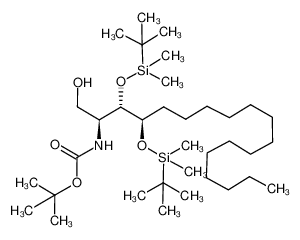(1'S,2'S,3'R)-[2,3-bis-(tert-butyldimethylsilanyloxy)-1-(hydroxymethyl)heptadecyl]carbamic acid tert-butyl ester 1001429-69-1