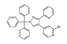 2-溴-4-(3-(吡啶-2-基)-1-三苯甲游基-1H-吡唑-4-基)吡啶
