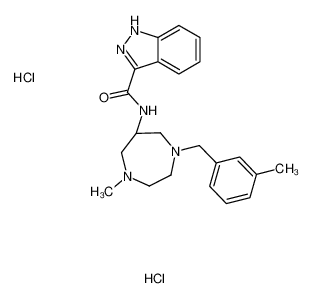 N-[(6R)-1-甲基-4-[(3-甲基苯基)甲基]-1,4-二氮杂环庚-6-基]-1H-吲唑-3-甲酰胺二盐酸盐