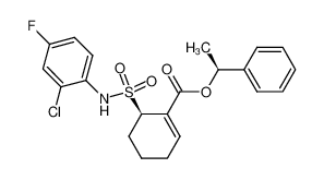 890155-19-8 structure, C21H21ClFNO4S