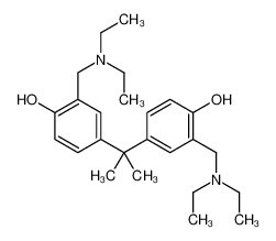 2-(diethylaminomethyl)-4-[2-[3-(diethylaminomethyl)-4-hydroxyphenyl]propan-2-yl]phenol 10008-88-5