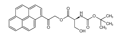 tert-butyl (S)-1-((2-oxo-2-(pyren-3-yl)ethoxy)carbonyl)-2-hydroxyethylcarbamate 1262723-04-5