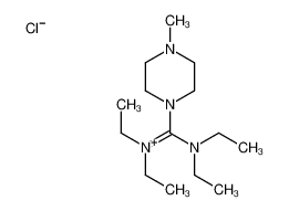 N,N,N',N'-tetraethyl-1-(4-methylpiperazin-1-ium-1-ylidene)methanediamine,chloride 89609-79-0