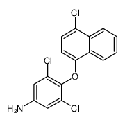 3,5-dichloro-4-(4-chloronaphthalen-1-yl)oxyaniline 60963-41-9