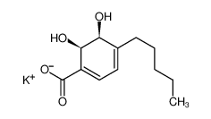 (5S,6R)-5,6-dihydroxy-4-pentylcyclohexa-1,3-diene-1-carboxylate 205639-93-6