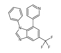 1-phenyl-7-pyridin-3-yl-5-(trifluoromethyl)benzimidazole 159725-99-2