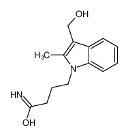 4-[3-(hydroxymethyl)-2-methylindol-1-yl]butanamide 63642-40-0