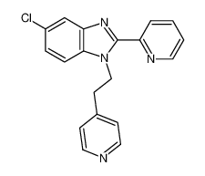 5-chloro-2-pyridin-2-yl-1-(2-pyridin-4-ylethyl)benzimidazole 80477-81-2