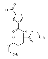 651295-42-0 5-[[(2S)-1,5-diethoxy-1,5-dioxopentan-2-yl]carbamoyl]thiophene-2-carboxylic acid