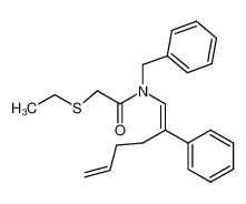 (E)-N-benzyl-2-ethylsulfanyl-N-(2-phenylhexa-1,5-dienyl)acetamide