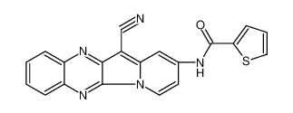 N-(12-cyanoindolizino[2,3-b]quinoxalin-2-yl)thiophene-2-carboxamide 799819-78-6