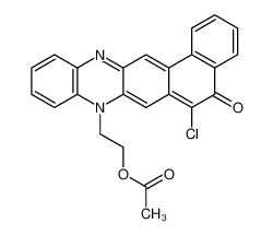 2-(6-chloro-5-oxonaphtho[2,1-b]phenazin-8-yl)ethyl acetate