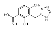2-hydroxy-3-(1H-imidazol-5-ylmethyl)-4-methylbenzamide 127170-91-6