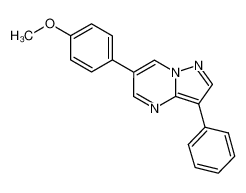 6-(4-甲氧基-苯基)-3-苯基-吡唑并[1,5-a]嘧啶