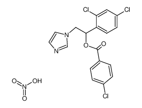 1-(2,4-dichlorophenyl)-2-(1H-imidazol-1-yl)ethyl 4-chlorobenzoate nitrate 68571-12-0