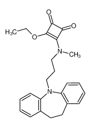 4-<<3'-(10'',11''-Dihydro-5H-dibenz<b,f>azepin-5''-yl)propyl>(methyl)amino>-3-ethoxy-3-cyclobutene-1,2-dione 131589-04-3