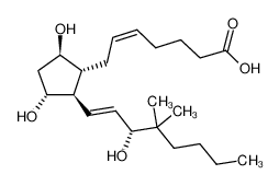 7-[(1R,2R,3R,5R)-3,5-dihydroxy-2-[(3R)-3-hydroxy-4,4-dimethyloct-1-enyl]cyclopentyl]hept-5-enoic acid 59769-89-0