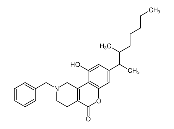 2-benzyl-8-(1,2-dimethylheptyl)-10-hydroxy-5-oxo-1,2,3,4-tetrahydro-5H-[1]benzopyrano[4,3-c]pyridine