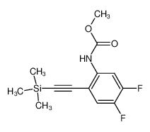 methyl (4,5-difluoro-2-((trimethylsilyl)ethynyl)phenyl)carbamate 847685-03-4