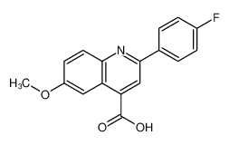 2-(4-fluorophenyl)-6-methoxyquinoline-4-carboxylic acid