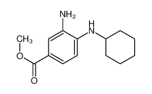 methyl 3-amino-4-(cyclohexylamino)benzoate 503859-27-6