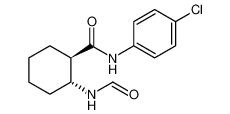 Cyclohexanecarboxamide, N-(4-chlorophenyl)-2-(formylamino)-, trans- 61936-46-7