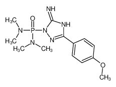 2-[bis(dimethylamino)phosphoryl]-5-(4-methoxyphenyl)-1,2,4-triazol-3-amine