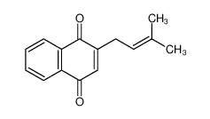2-(3-methylbut-2-enyl)naphthalene-1,4-dione 3568-90-9