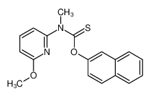 O-naphthalen-2-yl N-(6-methoxypyridin-2-yl)-N-methylcarbamothioate 88569-82-8