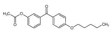 3-[4-(戊氧基)苯甲酰基]苯基乙酸酯