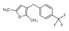 2,5-dimethyl-3-[[4-(trifluoromethyl)phenyl]methyl]thiophene 1006037-09-7