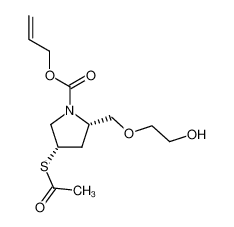 (2S,4S)-4-acetylthio-1-allyloxycarbonyl-2-(2-hydroxyethyloxymethyl)pyrrolidine