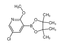 5-氯-2-甲氧基-3-(4,4,5,5-四甲基-1,3,2-二噁硼烷-2-基)吡啶