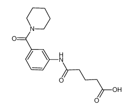 5-Oxo-5-[3-(1-piperidinylcarbonyl)anilino]-pentanoic acid