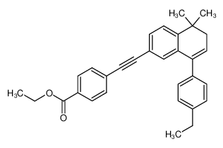 188887-76-5 ethyl 4-[(5,6-dihydro-5,5-dimethyl-8-(4-ethylphenyl)-2-naphthalenyl)ethynyl]benzoate