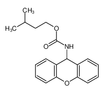 3-methylbutyl N-(9H-xanthen-9-yl)carbamate