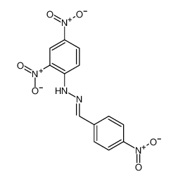 2,4-dinitro-N-[(E)-(4-nitrophenyl)methylideneamino]aniline 1836-28-8