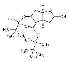 (3aS,4R,5S,6aR)-5-(tert-butyldimethylsilyloxy)-4-(tert-butyldiethylsilyloxy-methyl)-hexahydro-cyclopenta[b]furan-2-ol 1354714-76-3