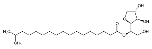 [(1R)-1-[(2S,3R,4S)-3,4-dihydroxyoxolan-2-yl]-2-hydroxyethyl] 16-methylheptadecanoate 54392-26-6