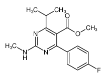 4-(4-氟苯基)-2-(甲基氨基)-6-异丙基嘧啶-5-羧酸甲酯
